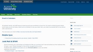 
                            2. Email & Calendars | Information Technology Services - Aurora