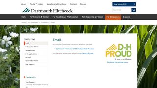 
                            4. Email | Computing | Employees | Dartmouth-Hitchcock