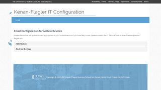 
                            3. Email Configuration | Kenan-Flagler IT Configuration