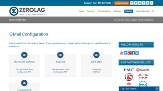 
                            4. Email Configuration - ZeroLag Communications, Inc.
