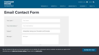 
                            7. Email Contact Form | Chatham House