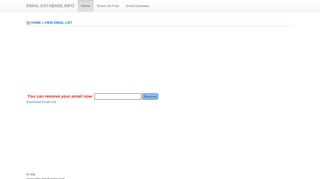 
                            6. Email Database| Email List | download email list