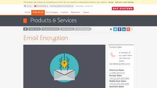 
                            4. Email Encryption | BAE Systems | United States