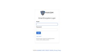 
                            3. Email Encryption Login - Jeanne D'Arc Credit Union