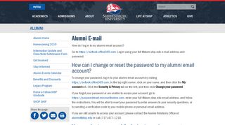 
                            2. Email FAQS - Shippensburg University