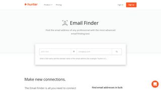 
                            5. Email Finder - Find an email address by name • Hunter