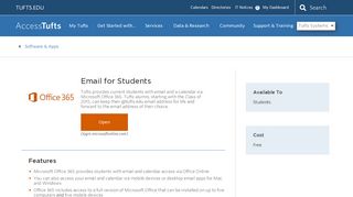 
                            6. Email for Students | Access Tufts