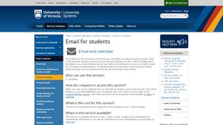 
                            1. Email for students - University of Victoria