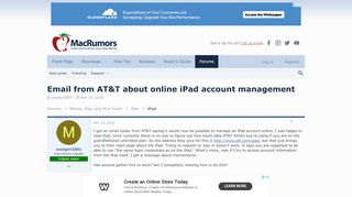 
                            9. Email from AT&T about online iPad account management ...
