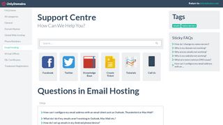 
                            6. Email Hosting - OnlyDomains Support