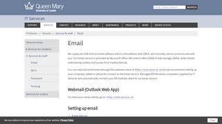 
                            3. Email - IT Services