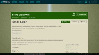 
                            5. Email Login | Leona Group Wiki | FANDOM powered by Wikia