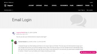 
                            2. Email Login | T-Mobile Support