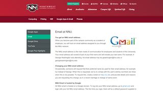 
                            8. Email - Northwest Nazarene University
