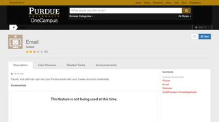 
                            1. Email (Outlook) | OneCampus - Purdue University