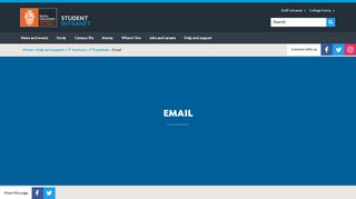 
                            4. Email - Royal Holloway Student Intranet