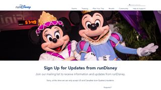 
                            9. Email Sign Up & Notification | runDisney