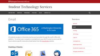 
                            1. Email | Student Technology Services | Washington ...