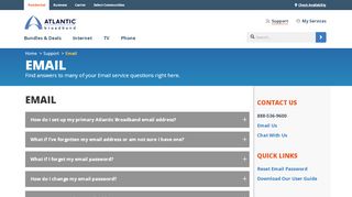 
                            3. Email Support | Atlantic Broadband