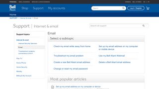 
                            4. Email - Support - Bell Aliant - Bell Canada