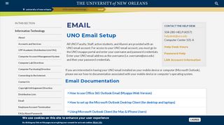 
                            6. Email | The University of New Orleans