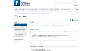 
                            9. Email - The University of Nottingham - Malaysia …