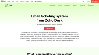 
                            3. Email Ticketing System from Zoho Desk