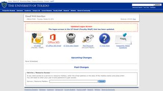 
                            5. Email web interface - The University of Toledo
