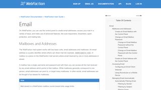 
                            1. Email — WebFaction User Guide