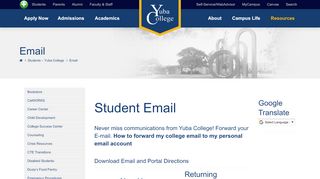 
                            1. Email - Welcome to Yuba College