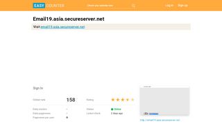 
                            6. Email19.asia.secureserver.net: Sign In - easycounter.com