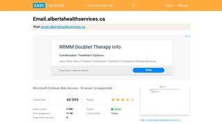 
                            8. Email.albertahealthservices.ca: Microsoft Outlook …