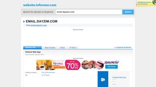 
                            7. email.dayzim.com at WI. Outlook Web App - Website Informer