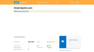 
                            5. Email.dayzim.com: Outlook Web App - Easy Counter