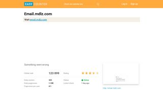 
                            9. Email.mdlz.com: Something went wrong - Easy Counter