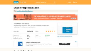 
                            3. Email.metropolisindia.com: Zimbra Web Client …