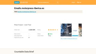 
                            1. Emails.motorpress-iberica.es: Mapp Engage - Login Page