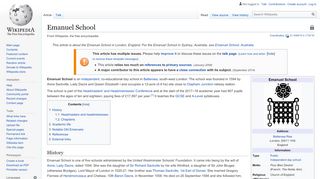 
                            9. Emanuel School - Wikipedia