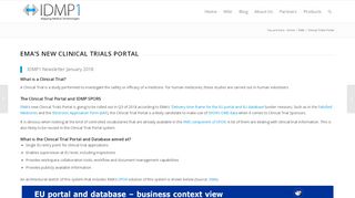 
                            6. EMA's new Clinical Trials Portal with IDMP Data Integration