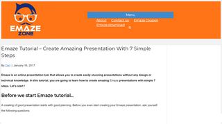 
                            3. Emaze Tutorial - Create Amazing Presentation With 7 Simple ...