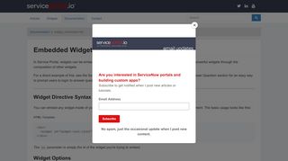 
                            10. Embedded Widgets - Service Portal Documentation