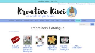 
                            6. Embroidery Catalogue | Kreative Kiwi