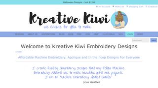 
                            5. Embroidery Designs and Free Embroidery Patterns | Kreative Kiwi