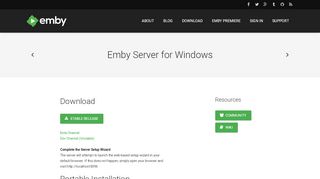 
                            4. Emby Server for Windows