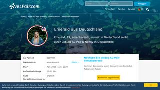 
                            1. Emerald, amerikanisches Au Pair & Nanny aus Münster ...