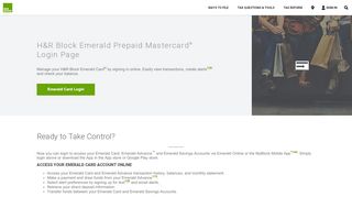 
                            5. Emerald Card® Login Page | H&R Block®