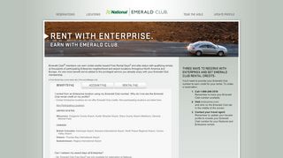 
                            2. Emerald Club | Rent with Enterprise, earn with Emerald Club.