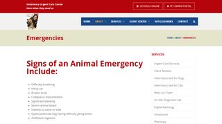 
                            7. Emergencies - Veterinary Urgent Care Center