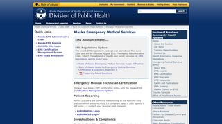 
                            1. Emergency Medical Services Office - Alaska Department of Health and ...