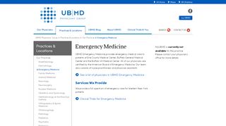 
                            4. Emergency Medicine - UBMD Physician's Group - University at Buffalo